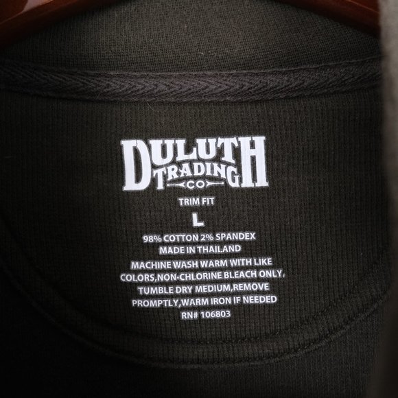 Duluth Men's Trim Fit Large Waffle Henley Pullover - Picture 5 of 11